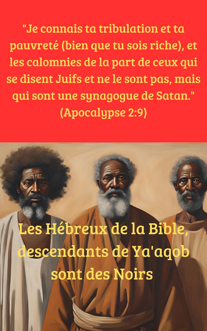 L'USURPATION D'IDENTITÉ JUIVE (LES HÉBREUX DE LA BIBLE, DESCENDANTS DE YA'AQOB SONT DES NOIRS)_2