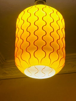 Mid century stool lamp