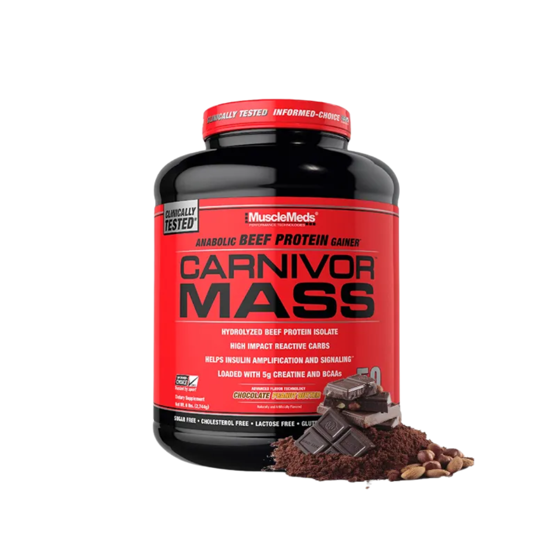 Carnivor Mass chocolate fudge 6lbs MUSCLEMEDS