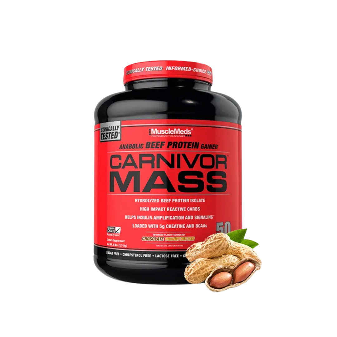 Carnivor Mass chocolate peanut butter 6lbs MUSCLEMEDS