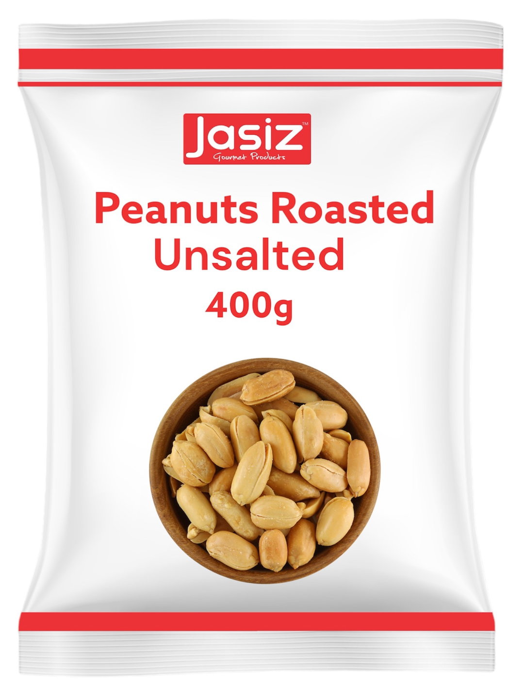 Peanuts Roasted Unsalted Zip Pouch 400g