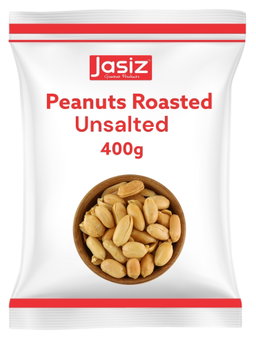 Peanuts Roasted Unsalted Zip Pouch 400g