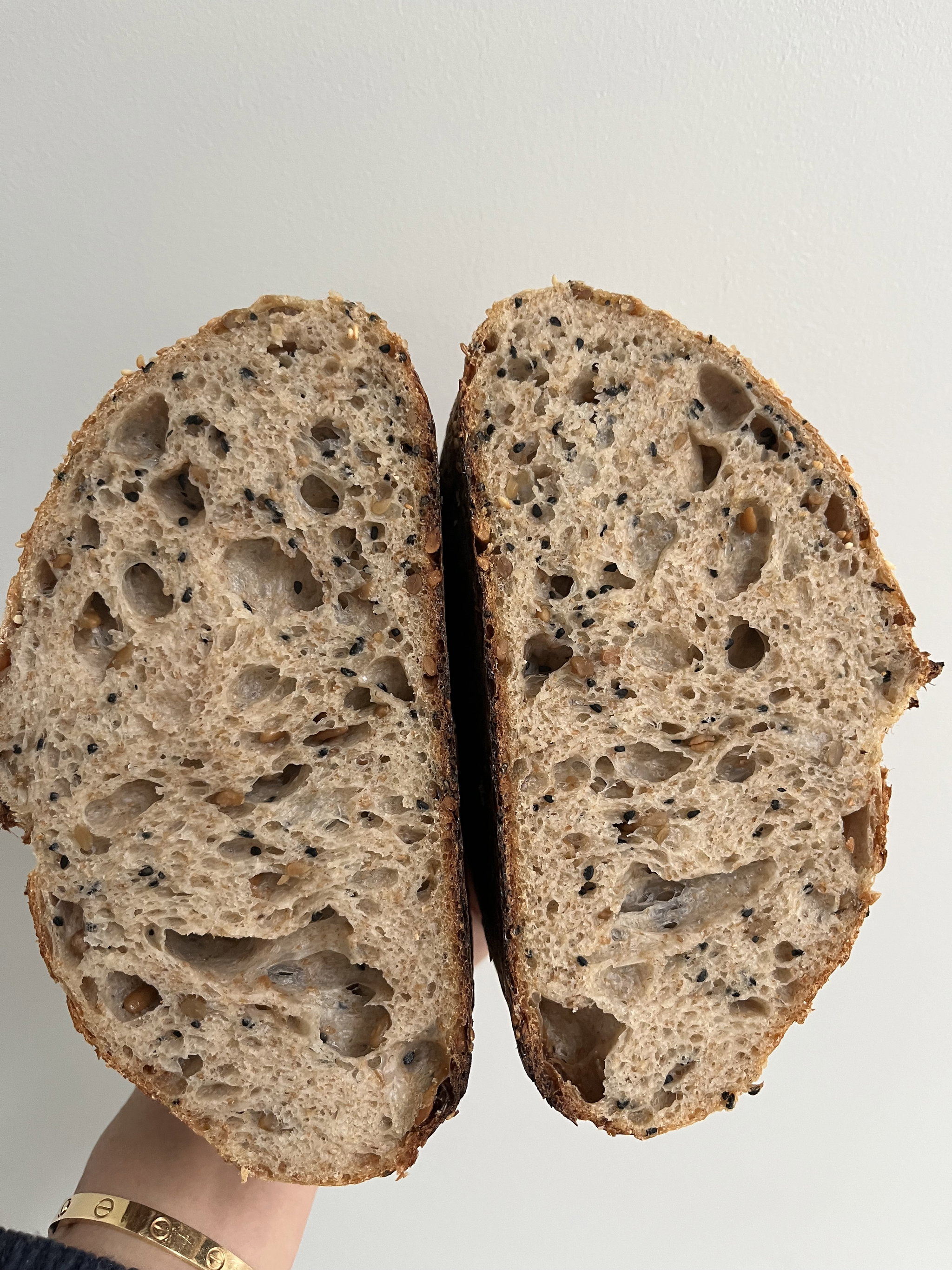 Toasted Sunflower and Black Sesame Seed Sourdough_1