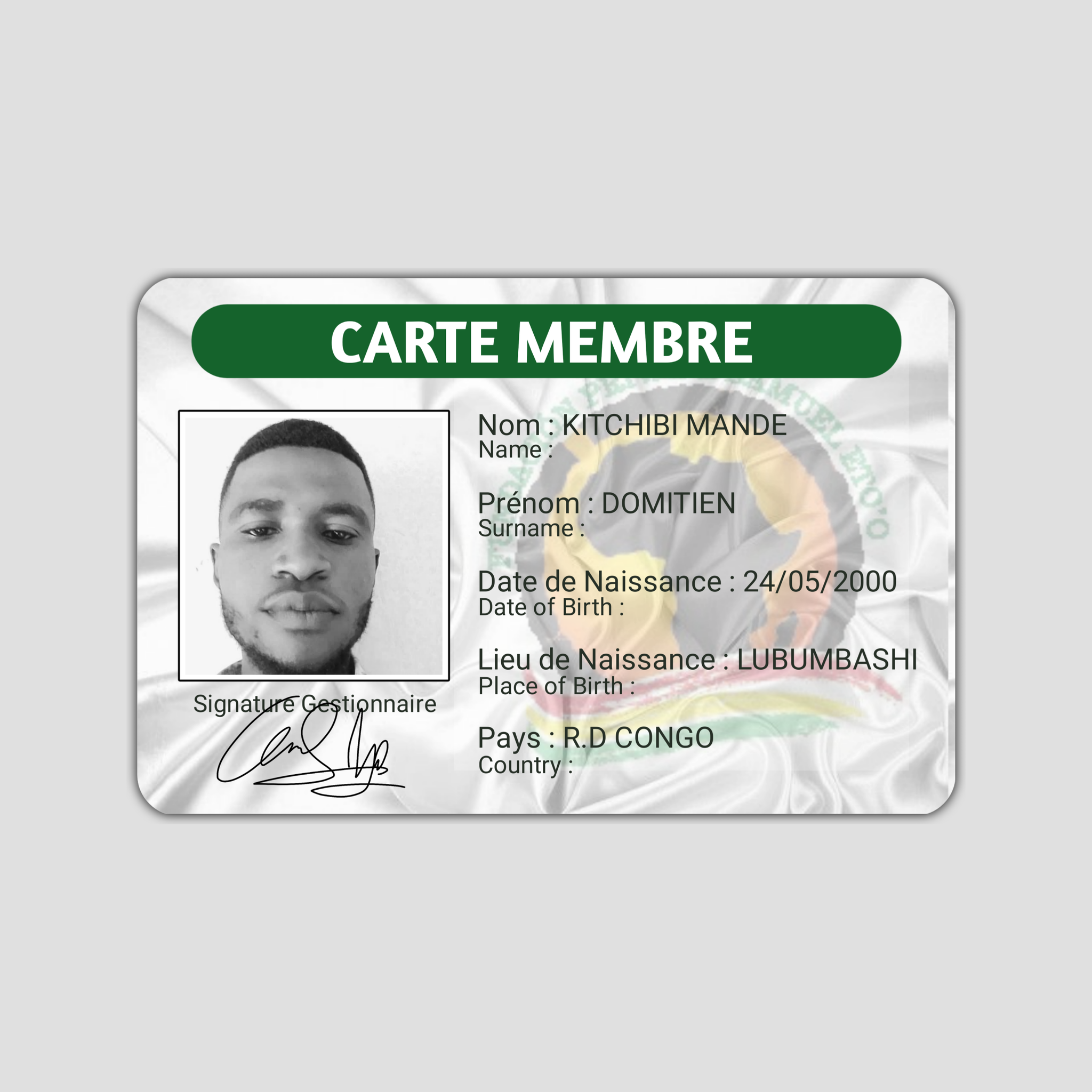 Carte Membre MANDE DOMITIEN _0