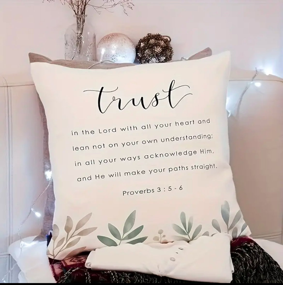 Inspirational Scripture pillow case _1