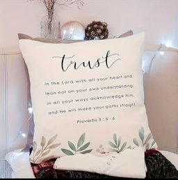 Inspirational Scripture pillow case 