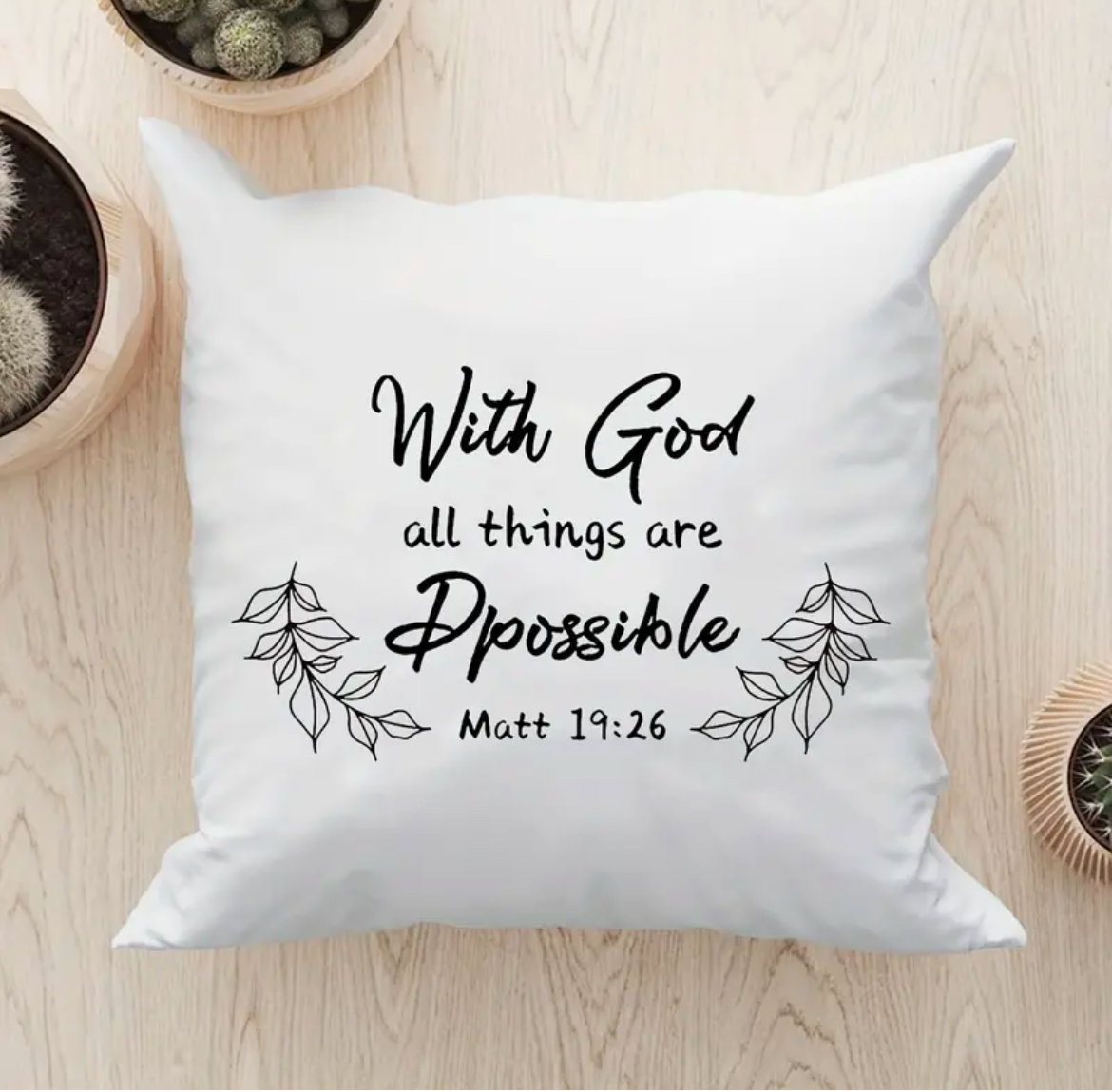 Inspirational Scripture pillow case _2