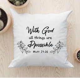 Inspirational Scripture pillow case 