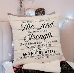 Inspirational Scripture pillow case 