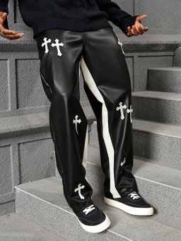 Leather pants men