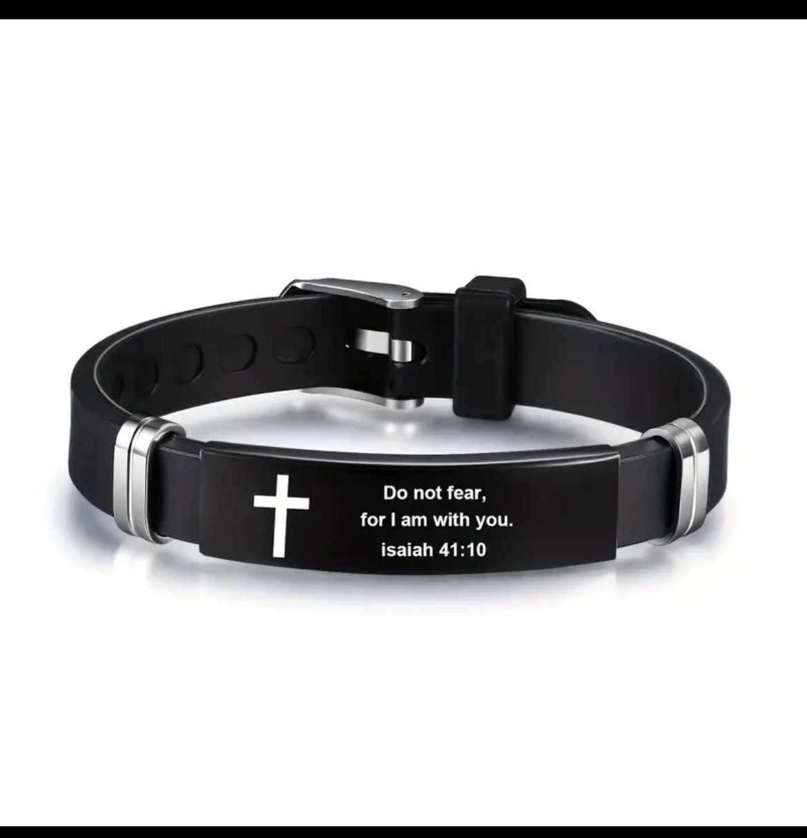 Stainless steel Bible Verse bracelet _2