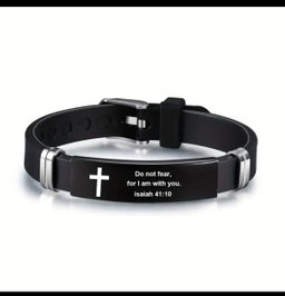 Stainless steel Bible Verse bracelet 