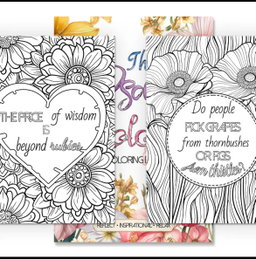 Psalms in Color Adult Coloring Book
