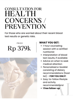Health Management Counseling + Nutritional Assessment