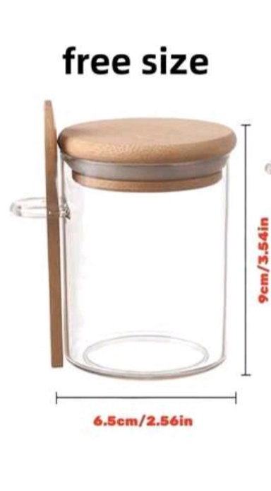 Small Overnight Oat/Yogurt Jar with Lid & Spoon_1