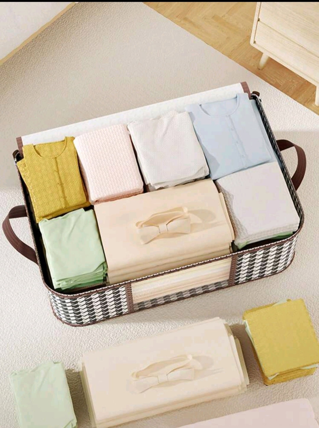 Plaid Storage Bag (Large)_1