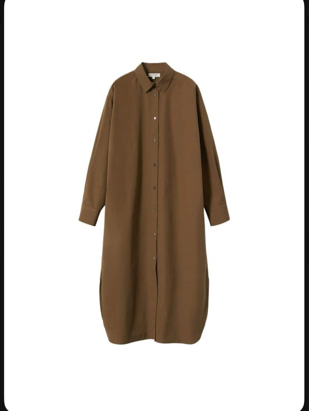 Robe chemise café marron