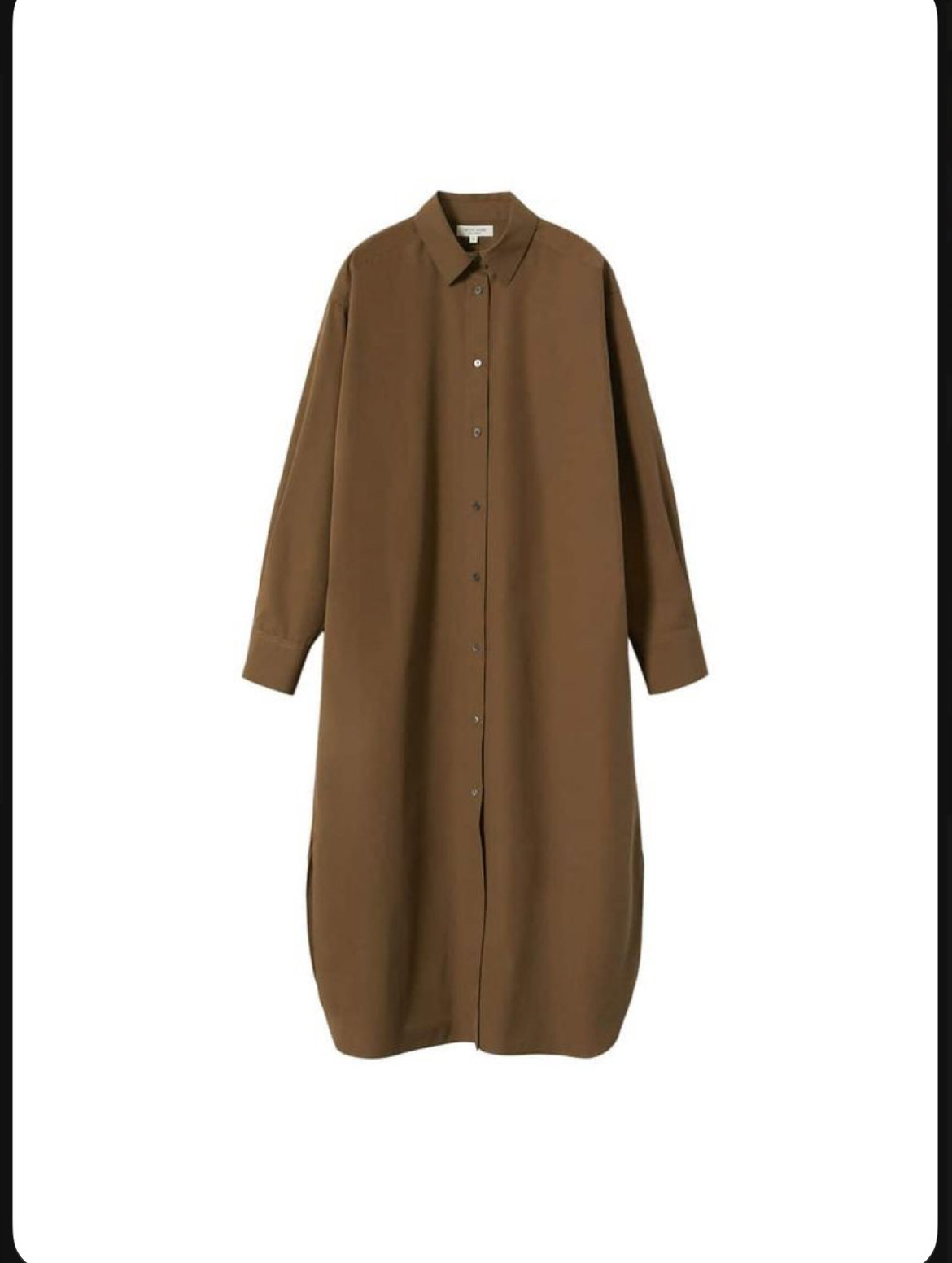 Robe chemise café marron_0