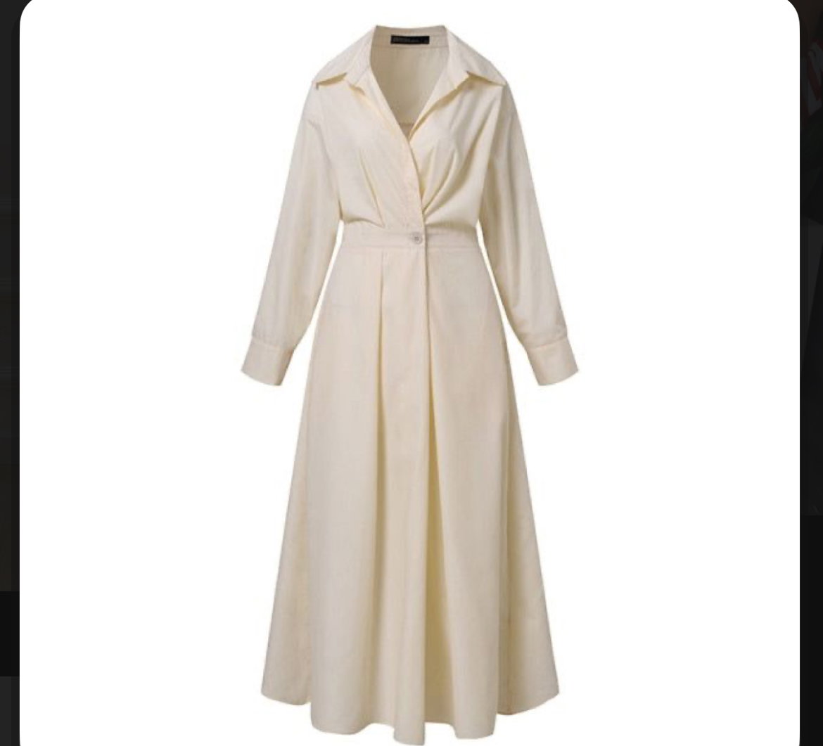 Robe chemise trapèze _0