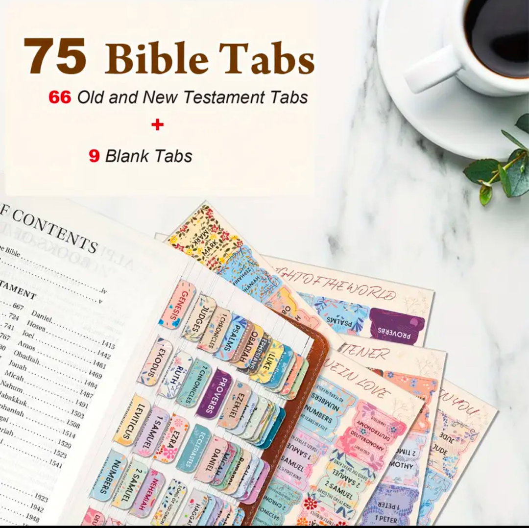 Pastel Colors Bible Index Tabs