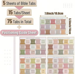 Boho themed Bible Index Tabs