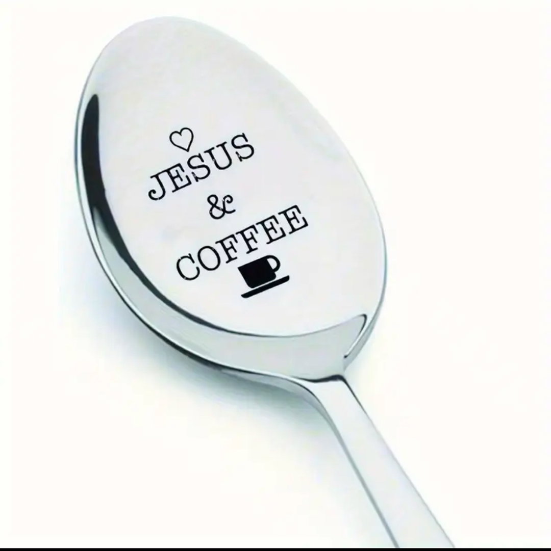 Jesus and coffee teaspoon
