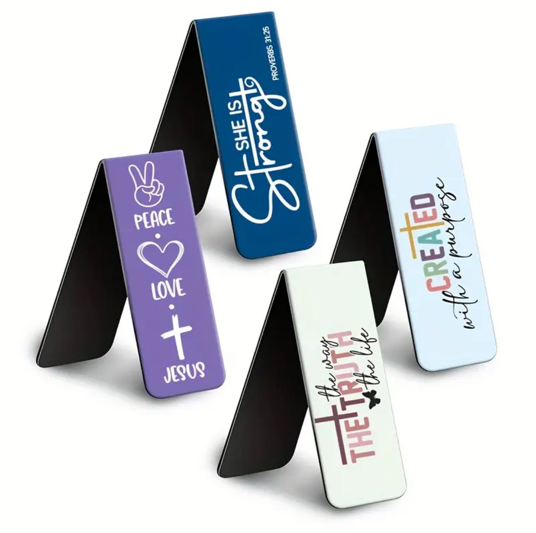 4-piece Magnetic Bookmarks