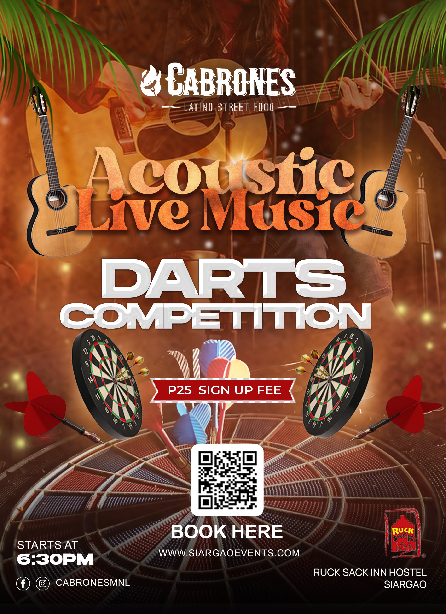 Monday: Acoustic Live Session & Darts Competition _0
