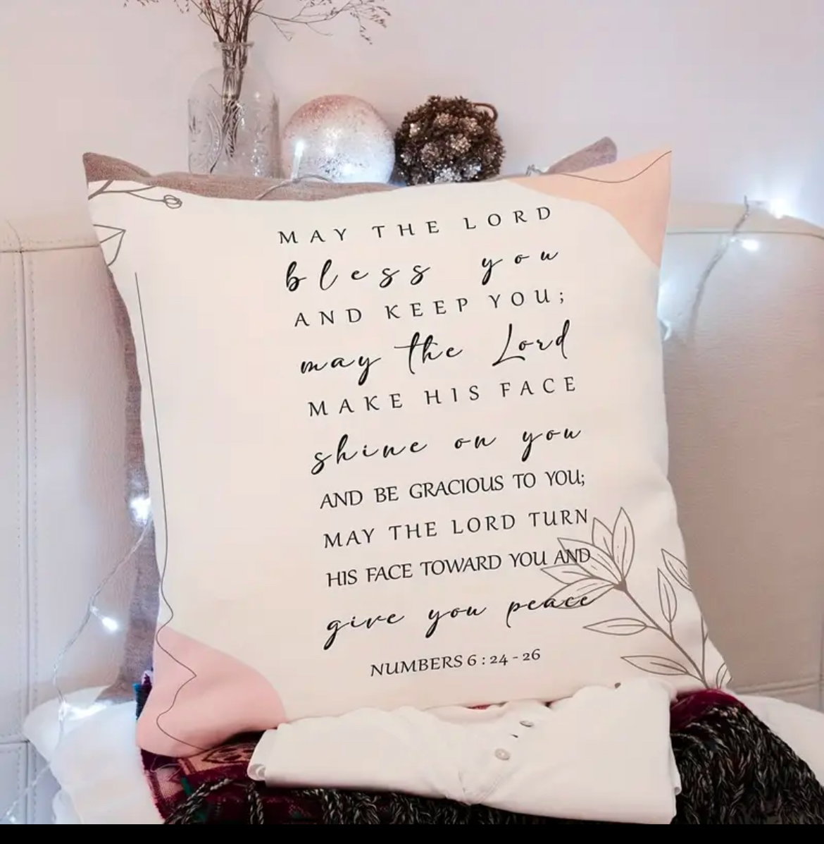Inspirational Scripture pillow case _6