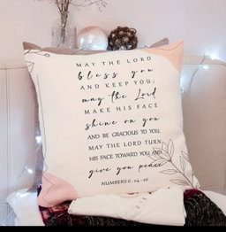 Inspirational Scripture pillow case 