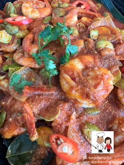 Nyonya Sambal Prawns with Petai