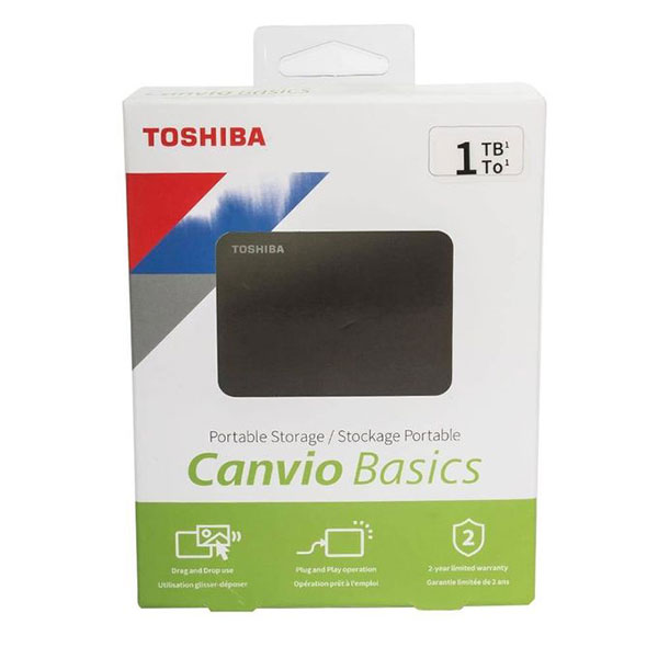 TOSHIBA 1TB EXTERNAL HARD DRIVE