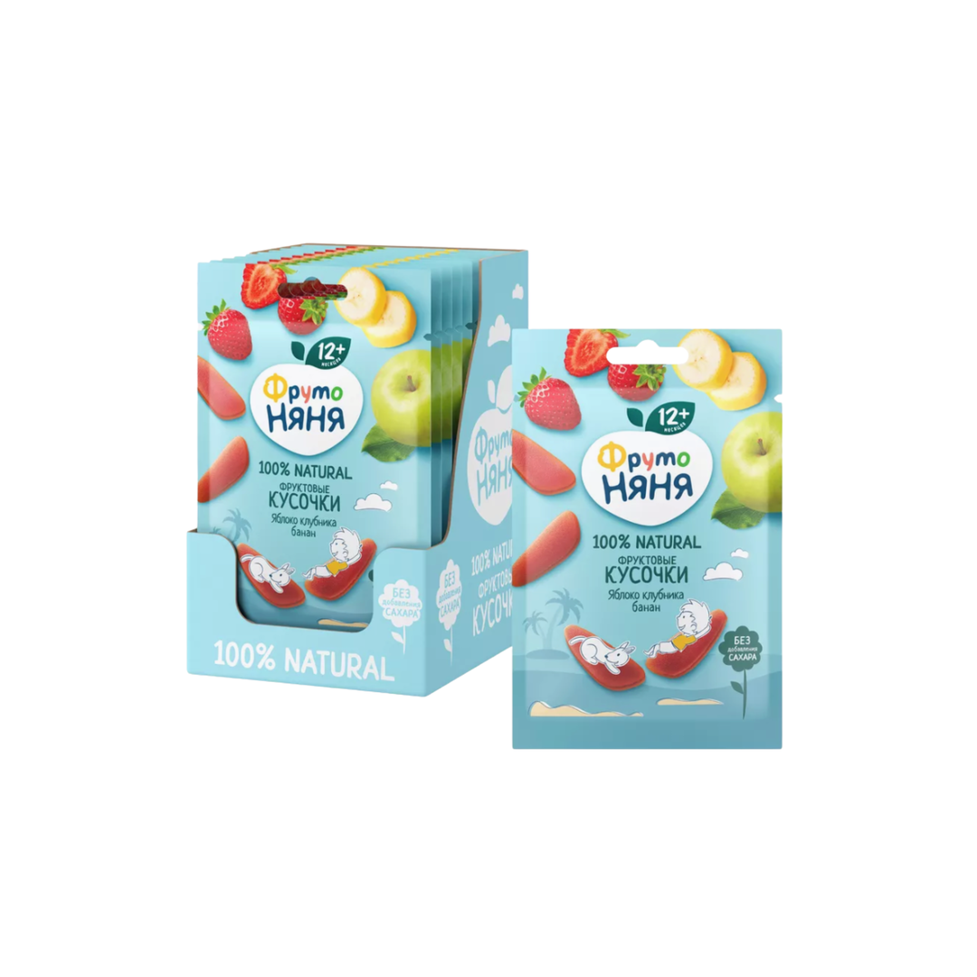 Fruit slices Apple & Strawberry & Banana