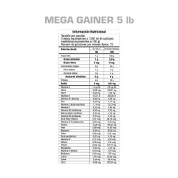 Mega Gainer vainilla 5lbs GMN