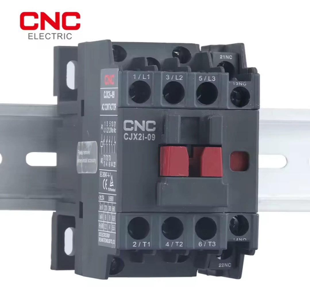Contactor de CA CNC CJX2i, 3P, 220V, 50/60Hz, 1NC + , carmill Din montade, Modular para el hogar 18 A _0