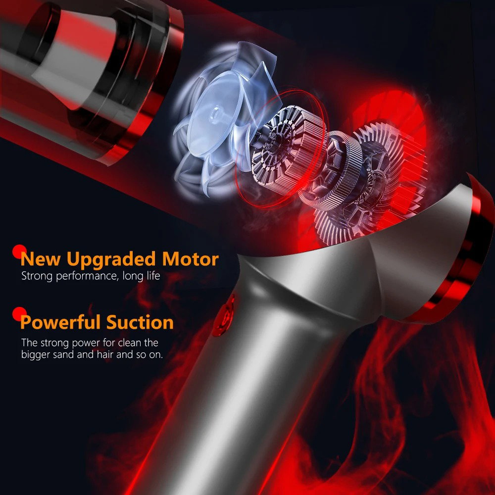 3-in-1 Rechargeable Handheld Vacuum & Air Duster 🚗💨