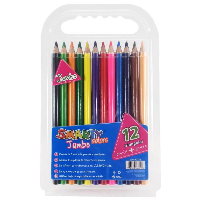 Colores Smarty 12pza. JUMBO Preescolar