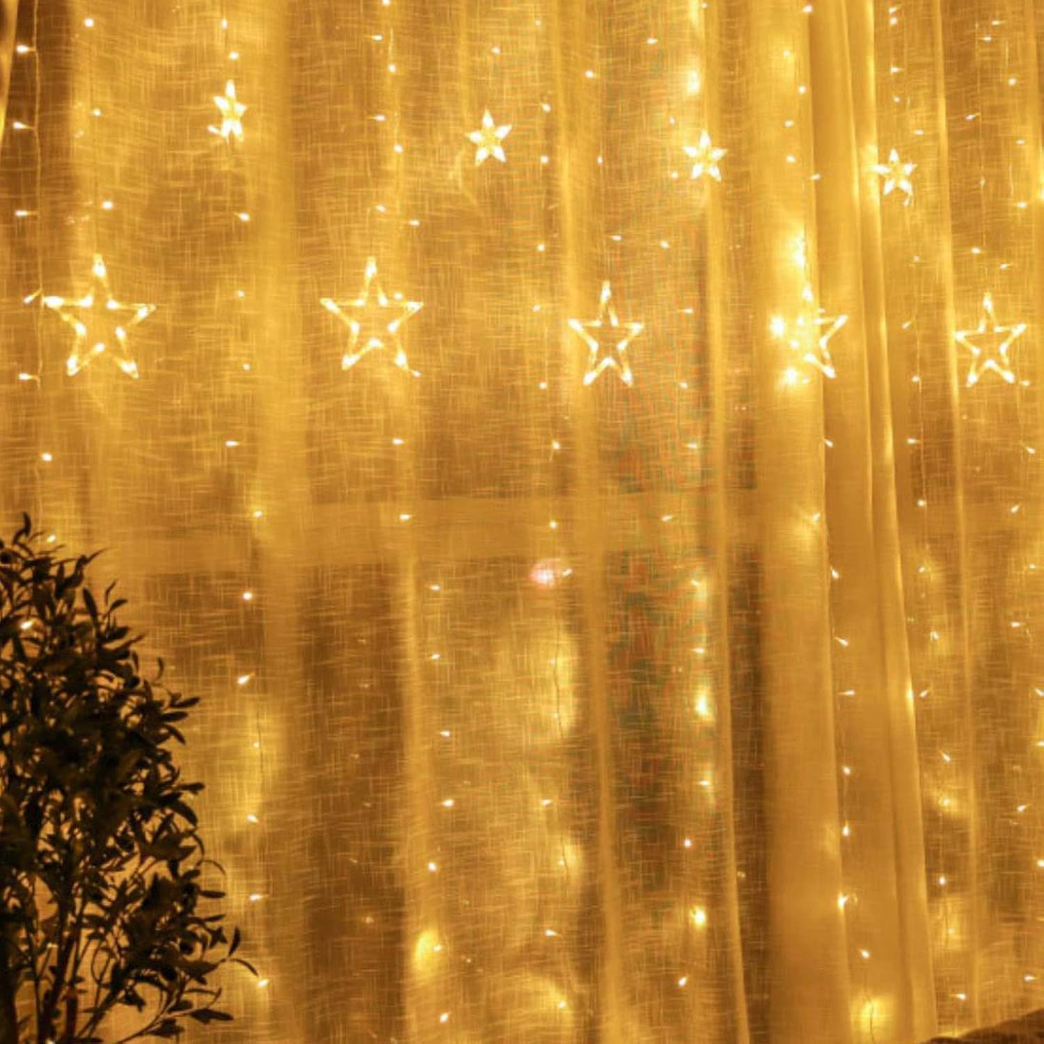 Luces Led Colgantes En Forma De Estrella_1