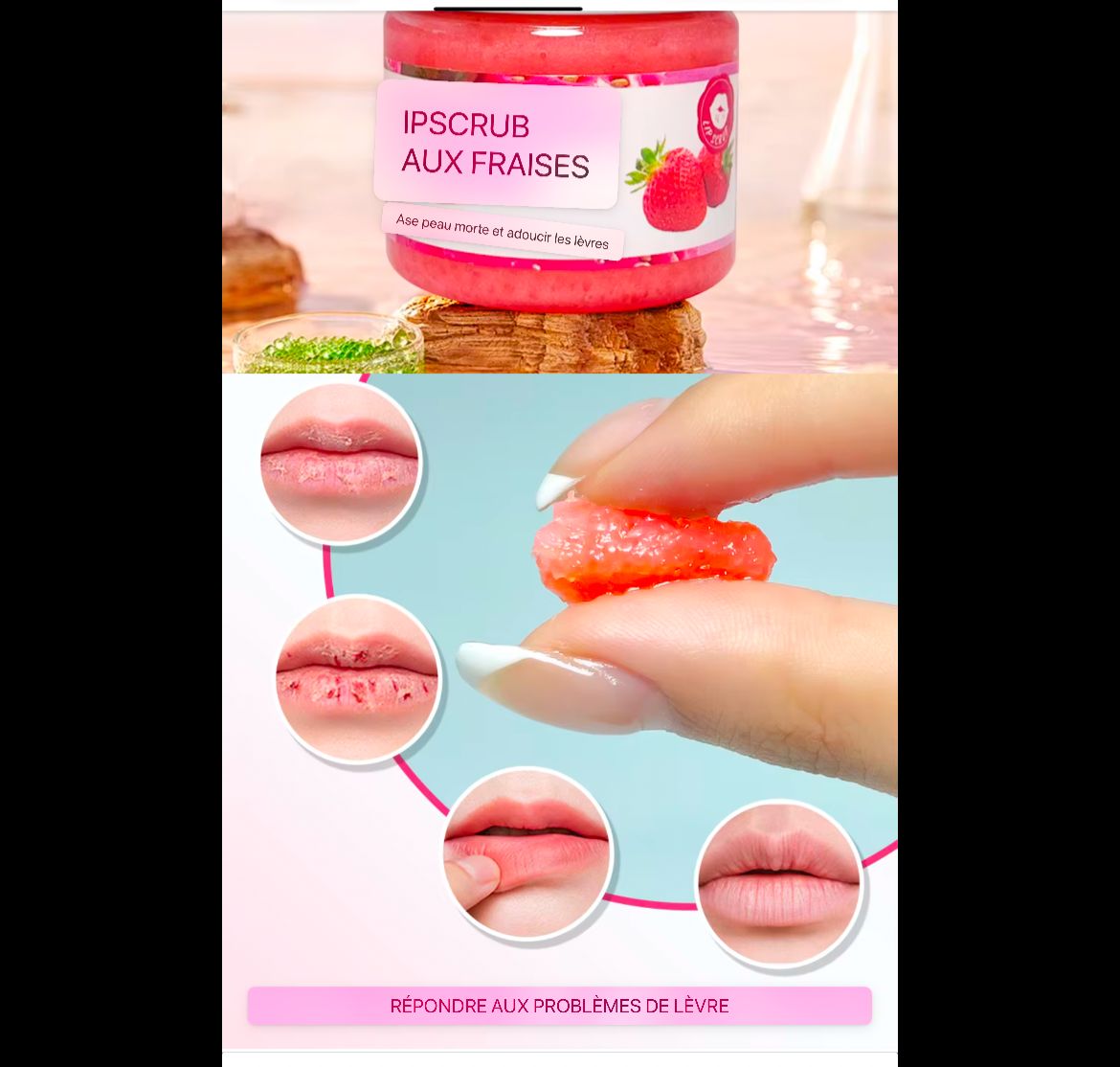 Gommage à lèvres fraise _5