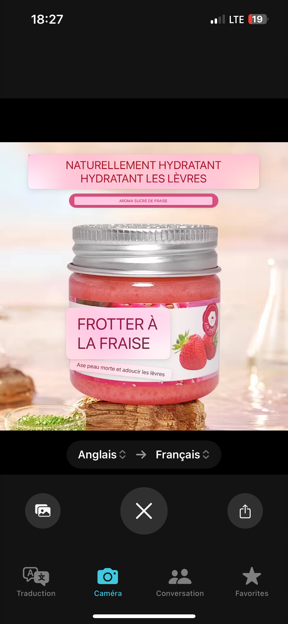 Gommage à lèvres fraise _1