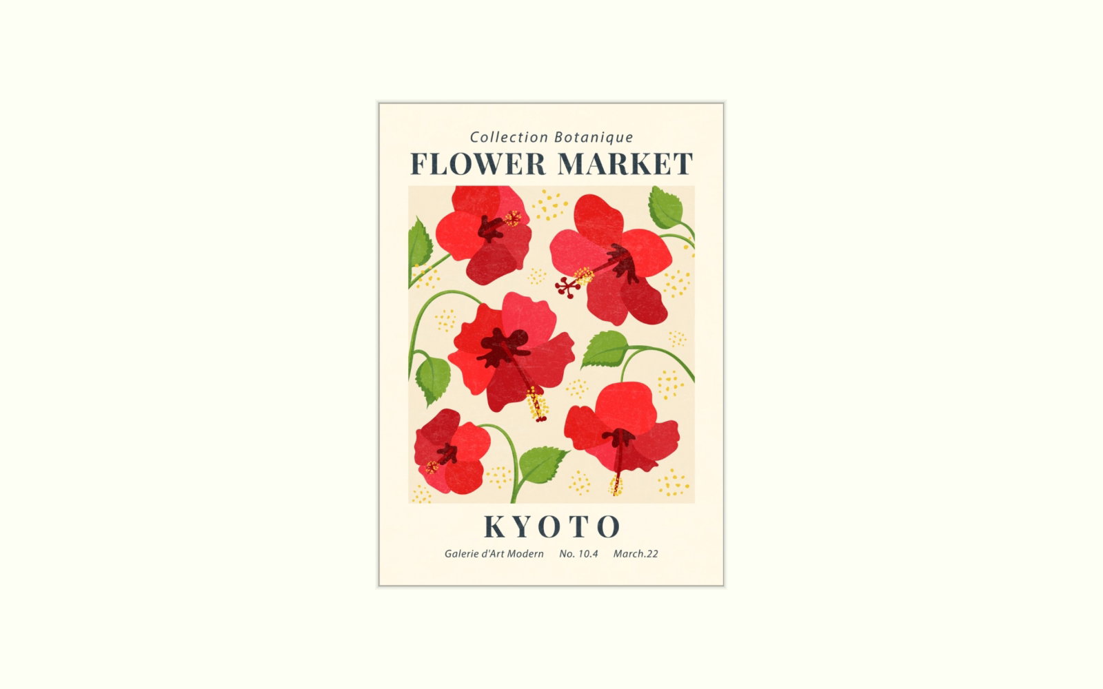 Flower Market Kyoto 50 cm x 70cm