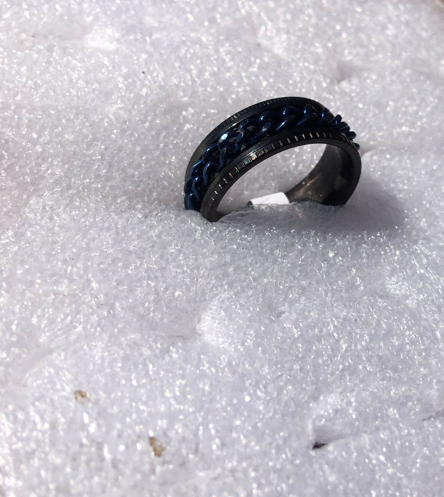 Chain Ring - Black & Blue _0