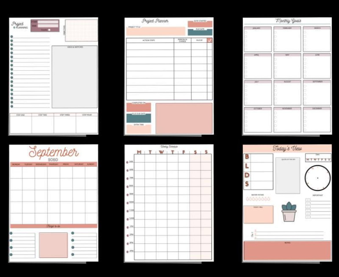 200+ Canva Templates – Digital Planners, Journals_3