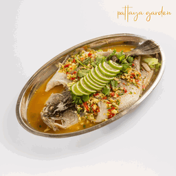 Steamed Sea Bass With Lime, Garlic & Chilli