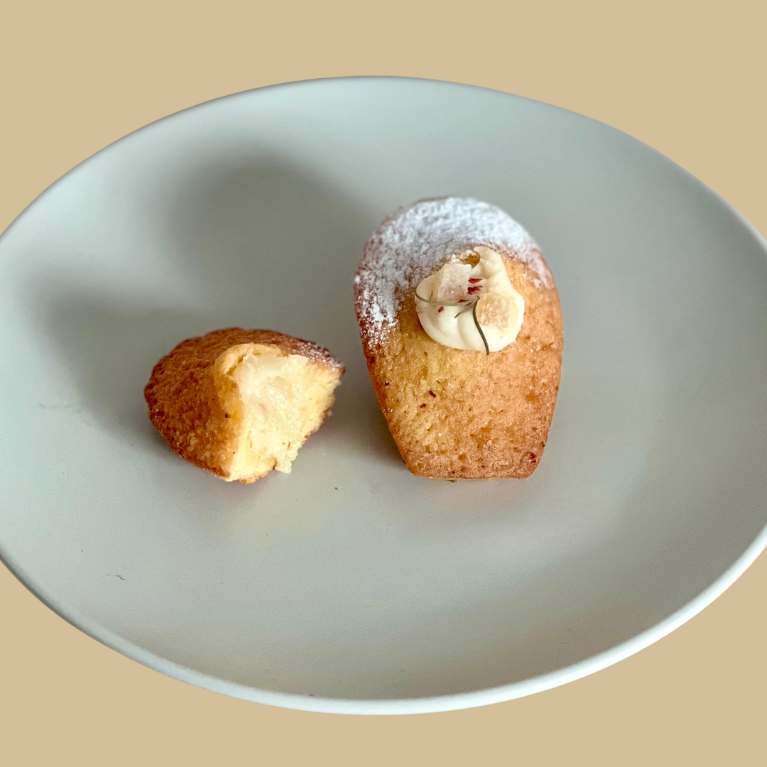 Lemon ganache madeleine | 檸檬白朱古力瑪德蓮