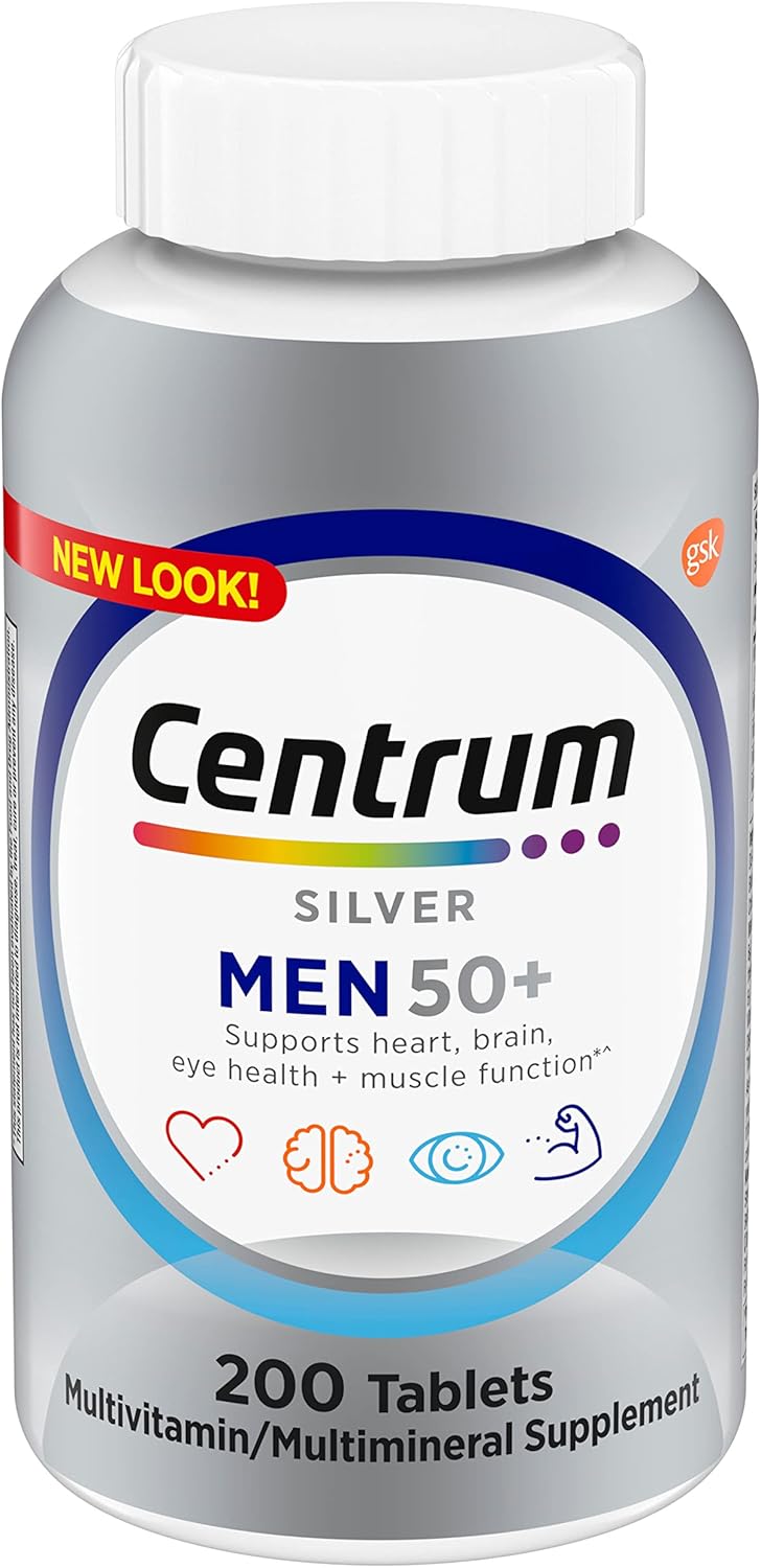 Centrum Silver Men's Multivitamin 50+ - 200 Tablets