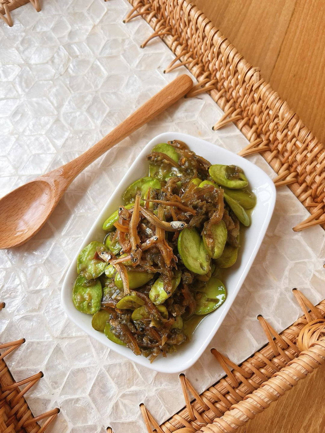 Sambal Ijo Petai Ikan Bilis