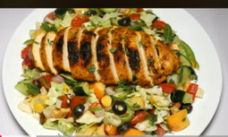 Healthy ceasar chicken salad