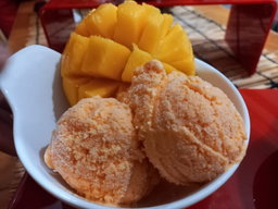 Cantoloupe ice cream