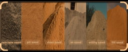 Different kinds of Sand